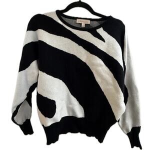 Philosophy zebra animal print sweater
